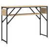 vidaXL Table console avec &eacute;tag&egrave;re ch&ecirc;ne sonoma 105x30x75 cm