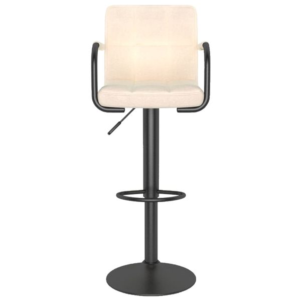 vidaXL Tabouret de bar Crème Tissu