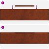 vidaXL Bordure de Pelouse 4 pcs Rouill&eacute; 450 x 0,05 x 15 cm