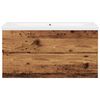 vidaXL Armoire lavabo avec bassin int&eacute;gr&eacute; vieux bois