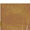 vidaXL Portail de jardin 100x75 cm en acier Corten avec motif gazon