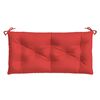 vidaXL Coussin de banc de jardin rouge 100x50x7 cm tissu oxford