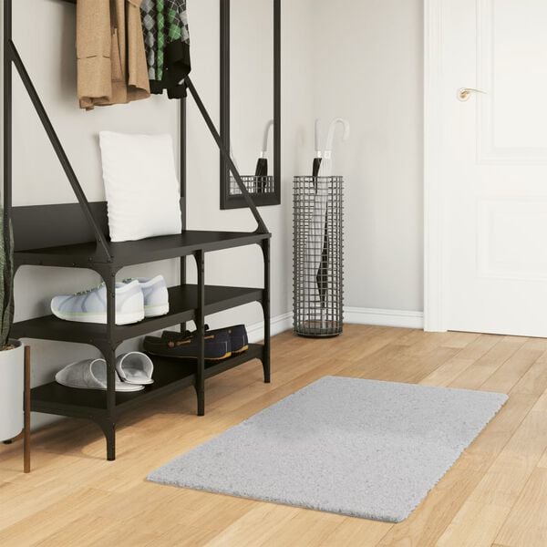vidaXL Tapis HUARTE &agrave; poils courts doux et lavable gris 60x110 cm