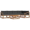 vidaXL Ensemble de canap&eacute;s d'ext&eacute;rieur 6 pc Naturel et Anthracite
