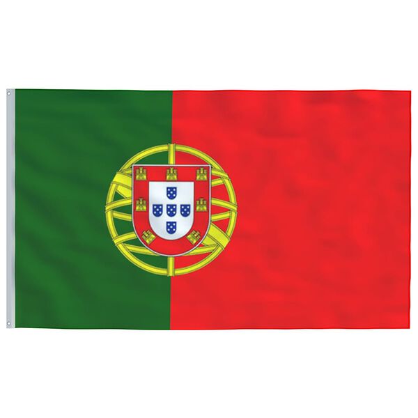vidaXL Drapeau du Portugal et m&acirc;t 5,5 m Aluminium