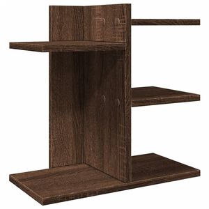 vidaXL Organisateur de bureau chêne marron 42x21,5x42 cm