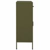 vidaXL Armoire de rangement Vert olive 80x35x101,5 cm Acier