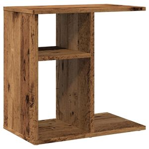 vidaXL Table d'appoint vieux bois 50x30x50 cm bois d'ing&eacute;nierie