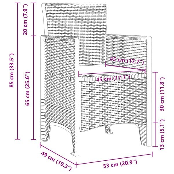vidaXL Ensemble de salle &agrave; manger pour jardin 11 pcs Anthracite