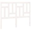 vidaXL T&ecirc;te de lit Blanc 145,5x4x100 cm Bois massif de pin
