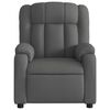vidaXL Fauteuil de massage inclinable Gris fonc&eacute; Tissu