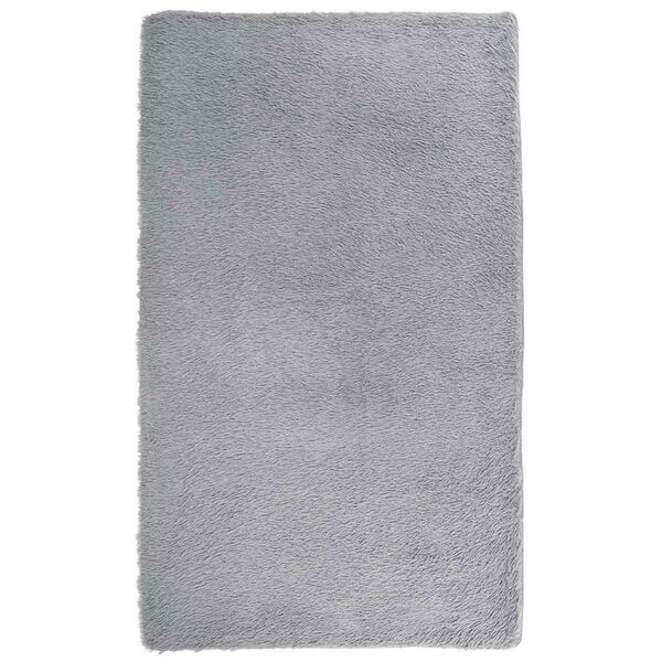 vidaXL Tapis shaggy &agrave; poils longs NAVARRA gris clair 80x150 cm