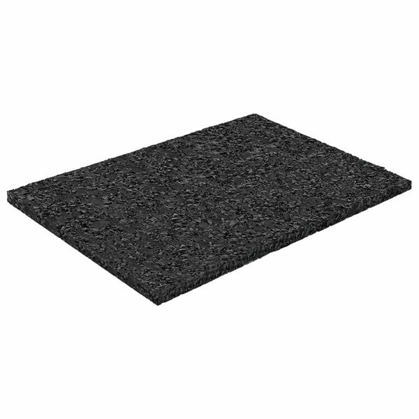 vidaXL Tapis de patio en granulat de caoutchouc Noir 6 x 9 x 0,3 cm