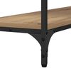 vidaXL Table console avec étagère chêne artisanal 100 x 29 x 75 cm