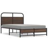 vidaXL Cadre de lit sans matelas 140x190 cm ch&ecirc;ne marron