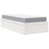 vidaXL Lit avec matelas blanc 90x200 cm bois massif de pin