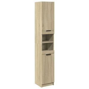 vidaXL Armoire salle de bain ch&ecirc;ne sonoma 32x34x188,5 cm
