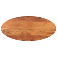 vidaXL Dessus de table 140x60x3,8 cm ovale bois massif d'acacia