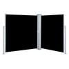 vidaXL Auvent lat&eacute;ral r&eacute;tractable Noir 140 x 600 cm