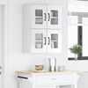 vidaXL Armoire de cuisine Kalmar 2 pcs Blanc brillant 60 x 31 x 40 cm