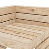 vidaXL Canap&eacute; palette d'angle de jardin Bois