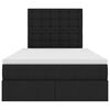 vidaXL Lit de Rangement Noir 120 x 200 cm Cuir synth&eacute;tique