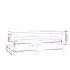 vidaXL Support de moniteur Blanc 50x24x13 cm Bois de pin solide