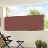 vidaXL Auvent lat&eacute;ral r&eacute;tractable de patio 100x500 cm Marron