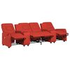 vidaXL Fauteuil de massage inclinable 4 places porte-gobelets bordeaux