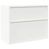 vidaXL Armoire de rangement Blanc 90 x 40 x 70 cm Acier