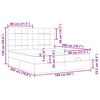 vidaXL Cadre de lit ottoman avec matelas rose 160x200 cm velours