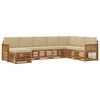 vidaXL Ensemble de canap&eacute;s d'ext&eacute;rieur 6 pc Naturel