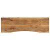 vidaXL Dessus de bureau avec courbe 160x50x2,5 cm manguier massif brut