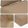 vidaXL Coussin de canap&eacute; d'ext&eacute;rieur 2 pcs Taupe Polyester
