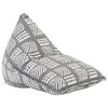 vidaXL Canap&eacute; pouf Gris Tissu Patchwork