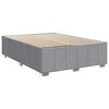 vidaXL Sommier &agrave; lattes de lit avec matelas Gris clair 160x200cm Tissu