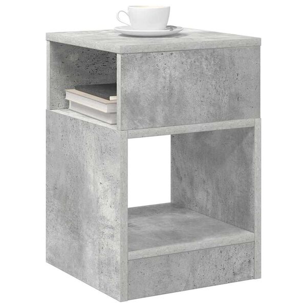 vidaXL Table d'appoint 2 pcs Gris b&eacute;ton 30,5 x 30 x 45 cm