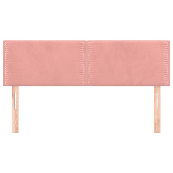 vidaXL T&ecirc;tes de lit Rose 144 x 5 x 78/88 cm Velours