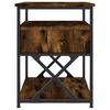 vidaXL Tables de chevet 2 pcs ch&ecirc;ne fum&eacute; 40x42x55 cm bois d'ing&eacute;nierie