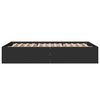 vidaXL Cadre de lit sans matelas noir 120x190 cm