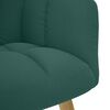 vidaXL Chaise de relaxation avec repose-pied Vert fonc&eacute; Tissu