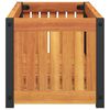 vidaXL Jardini&egrave;re 80x30x27,5 cm bois massif d'acacia et acier