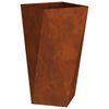 vidaXL Jardini&egrave;re 2 pcs Rouill&eacute; 40 x 40 x 75 cm
