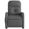 vidaXL Fauteuil inclinable de massage électrique gris foncé tissu