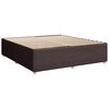vidaXL Sommier &agrave; lattes de lit avec matelas Marron fonc&eacute; 200x200 cm