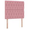 vidaXL Lit avec rangement et matelas Rose 100 x 200 cm Velours