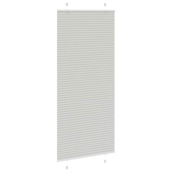 vidaXL Store pliss&eacute; gris clair 100x200cm largeur du tissu 99,4 cm