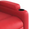 vidaXL Fauteuil inclinable Rouge Similicuir