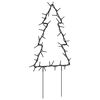 vidaXL D&eacute;coration lumineuse arbre de No&euml;l piquets 3 pcs 50 LED 30 cm