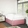 vidaXL Cadre de lit sans matelas rose 120x190 cm velours